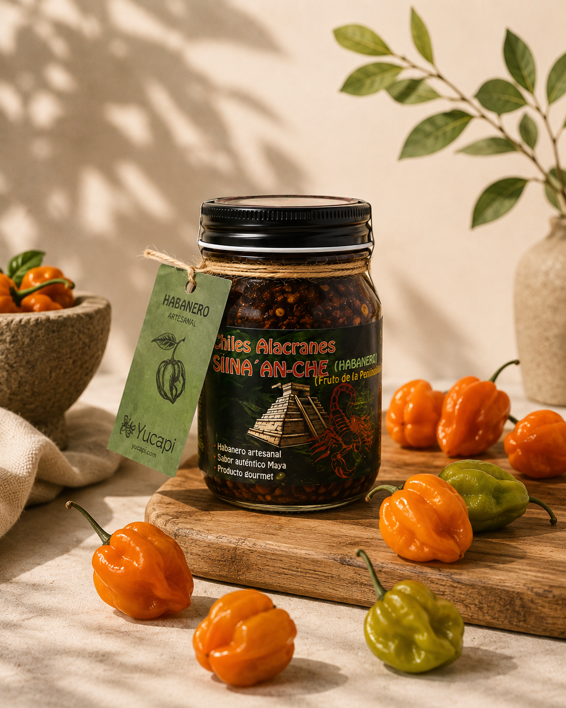 Chiles Alacranes con habaneros